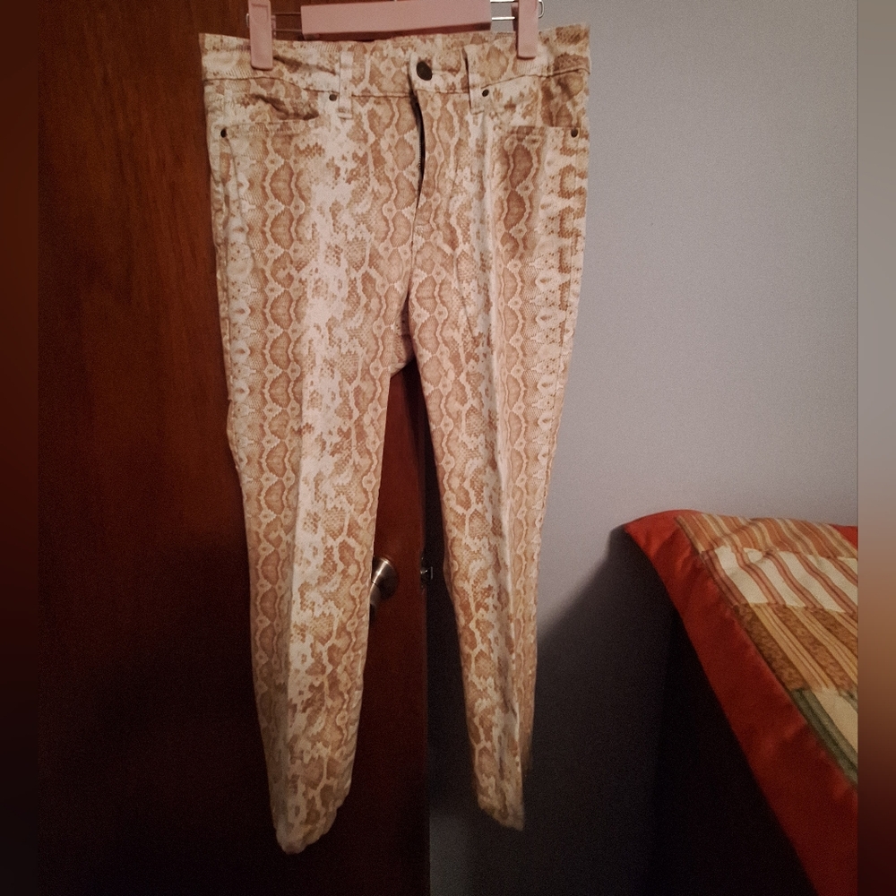 Final Price* a.n.a High Rise Skinny Ankle Snake Print Pants Women's Size 6